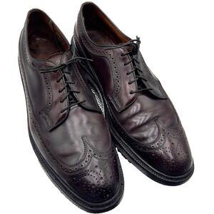Vtg Florsheim Imperial Kenmoor 93605 Shell Cordovan Longwing Shoes 11.5 B USA